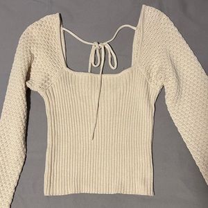 Lulu’s Ivory Knit Sweater Top